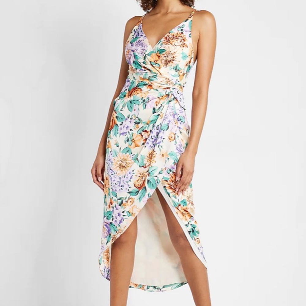 Medium Hi Low floral Express Dress .